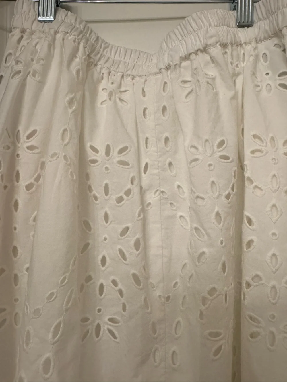 ba&sh White Eyelet A-Line Maxi Skirt - Picture 3 of 5